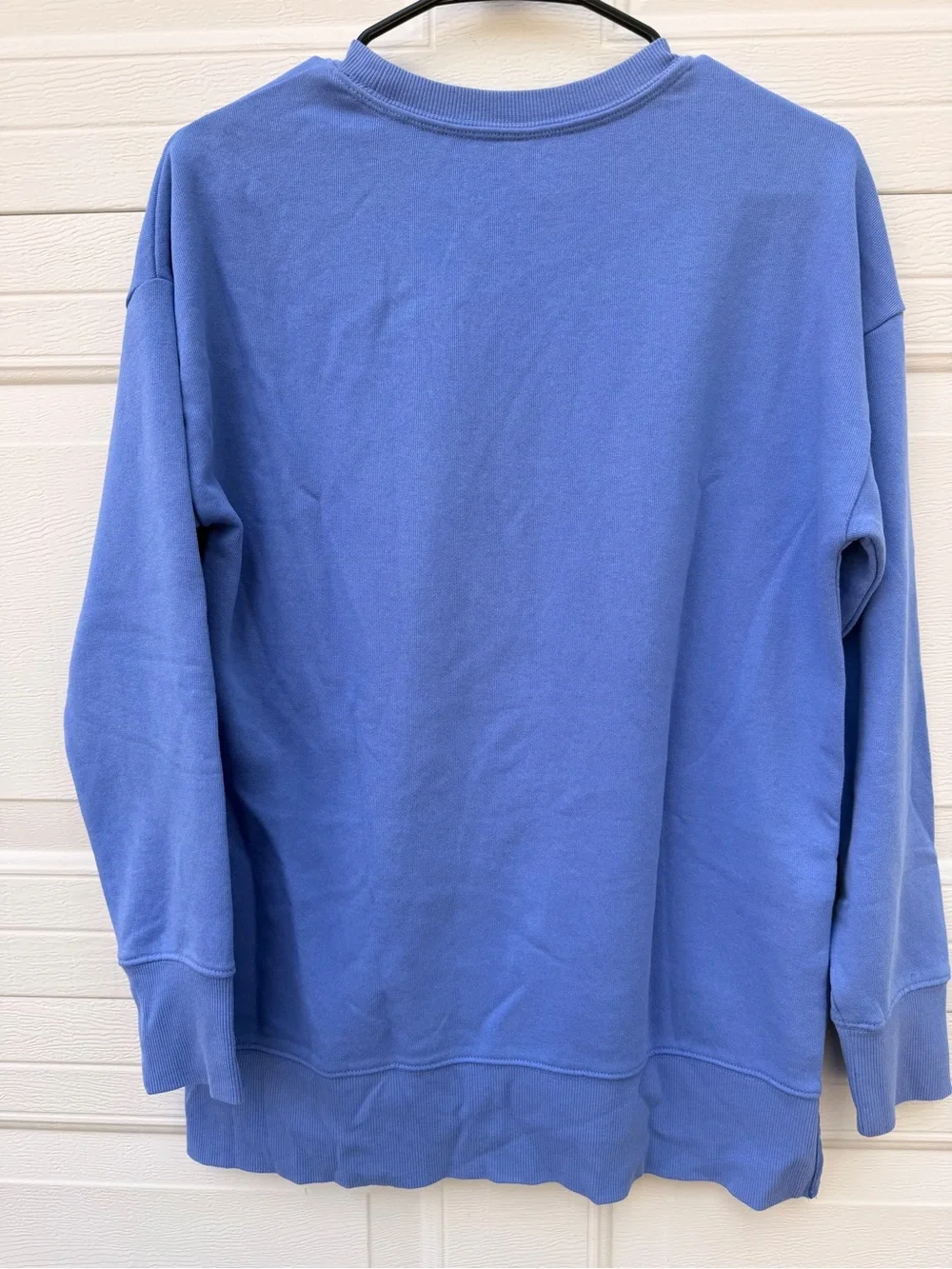 GreenTea Comfy Oversized Colbalt Sweatshirt Split Sides Small NWT